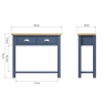 Cookes Collection Aston Console Table Dimensions