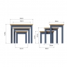 Cookes Collection Aston Nest of 3 Tables Dimensions