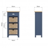 Cookes Collection Aston 1 Drawer 3 Basket Unit Dimensions