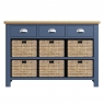 Cookes Collection Aston 3 Drawer 6 Basket Side 1board