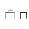 Cookes Collection Palma Large Extending Dining Table Dimensions