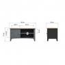 Cookes Collection Palma TV Unit Dimensions