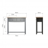 Cookes Collection Palma Console Table Dimensions