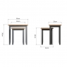 Cookes Collection Palma Nest of 2 Tables Dimensions