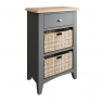Cookes Collection Palma 1 Drawer 2 Basket Side Table 3