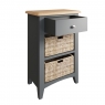 Cookes Collection Palma 1 Drawer 2 Basket Side Table 4