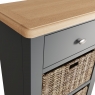 Cookes Collection 1 Drawer 3 Basket Side Table 7