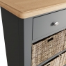 Cookes Collection Palma 2 Drawer 4 Baskets Side Table 7