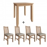 Cookes Collection Burnley Dining Table & 4 Chairs