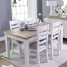 Cookes Collection London Medium Extending Table & 4 Chairs 1