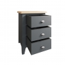 Cookes Collection Palma 3 Drawer Bedside Cabinet 4