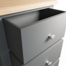 Cookes Collection Palma 5 Drawer Narrow Chest Grey 7