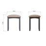 Cookes Collection Palma Bedroom Stool Grey 5