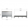 Cookes Collection Palma King Size Bedstead Grey 9