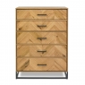 Cookes Collection Rotterdam 5 Drawer Tall Chest