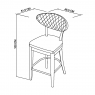 Cookes Collection Saturn (martha) Barstool - Grey 5