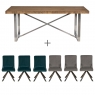 Cookes Collection Ashton Large Dining Table & 6 Chairs