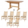 Ercol Windsor Medium Extending Table & 6 Chairs 2