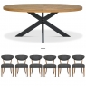 Saturn Dining Table & 6 Chairs 2