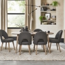 Fino Scandi Oak Dining Table & 6 Chairs 1