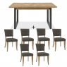 Cookes Collection Iris Extending Dining Table and 6 Chairs