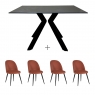 Kenzo Medium Table & 4 Chairs 1