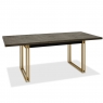 Iris Fumed 4-6 Extending Table, 2x Chairs & Bench 4