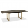Iris Fumed 6-8 Extending Table, 4 Chairs & Bench 4