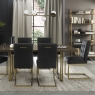 Iris Fumed 6-8 Extending Table & 4 Chairs