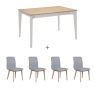 Maverick Dining Table & 4 Chairs