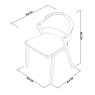 Clifton Upholstered Dining Chair - Cedar Velvet 6