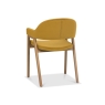 Clifton Upholstered Arm Chair - Mustard Velvet 4