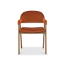 Clifton Upholstered Arm Chair - Rust Velvet 3