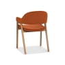 Clifton Upholstered Arm Chair - Rust Velvet 4