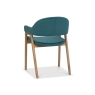 Clifton Upholstered Arm Chair - Azure Velvet 4