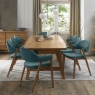 Clifton Upholstered Arm Chair - Azure Velvet 6