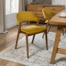 Clifton Upholstered Chair - Mustard 2