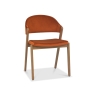 Clifton Upholstered Dining Chair - Rust Velvet