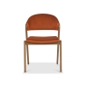 Clifton Upholstered Dining Chair - Rust Velvet 3
