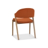 Clifton Upholstered Dining Chair - Rust Velvet 4