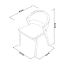 Clifton Upholstered Dining Chair - Rust Velvet 7