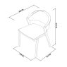 Clifton Upholstered Dining Chair - Azure Velvet 7
