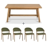 Clifton Medium Dining Table & 4 Chairs 1