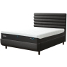 Tempur Arc Static Disc Bed with Vectra Headboard – Dark Stone 1