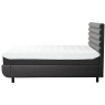Tempur Arc Static Disc Bed with Vectra Headboard – Dark Stone 3