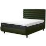 Tempur Arc Static Disc Bed with Vectra Headboard – Dark Green 1