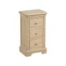 Linhay 3 Drawer Compact Bedside - Oak