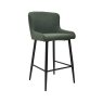 Ashford Bar Stool Green Boucle