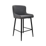 Ashford Bar Stool Grey Boucle