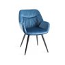 Langford Dining Chair - Petrol Blue Velvet